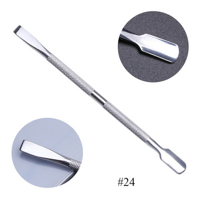 14 vrsta Nail Art od nehrđajućeg čelika Gurač zanoktica Čišćenje Lak za miješanje Puder u prahu Spatule Šipke za toniranje Sredstvo za uklanjanje šminke za manikuru LAA17