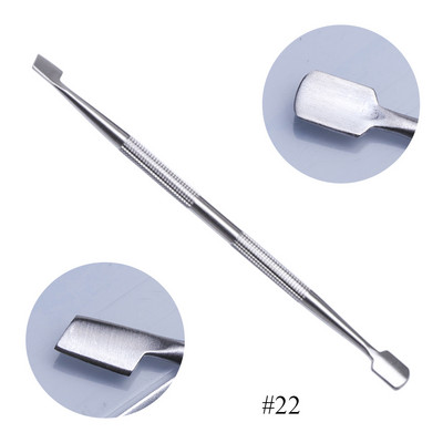 14 vrsta Nail Art od nehrđajućeg čelika Gurač zanoktica Čišćenje Lak za miješanje Puder u prahu Spatule Šipke za toniranje Sredstvo za uklanjanje šminke za manikuru LAA17