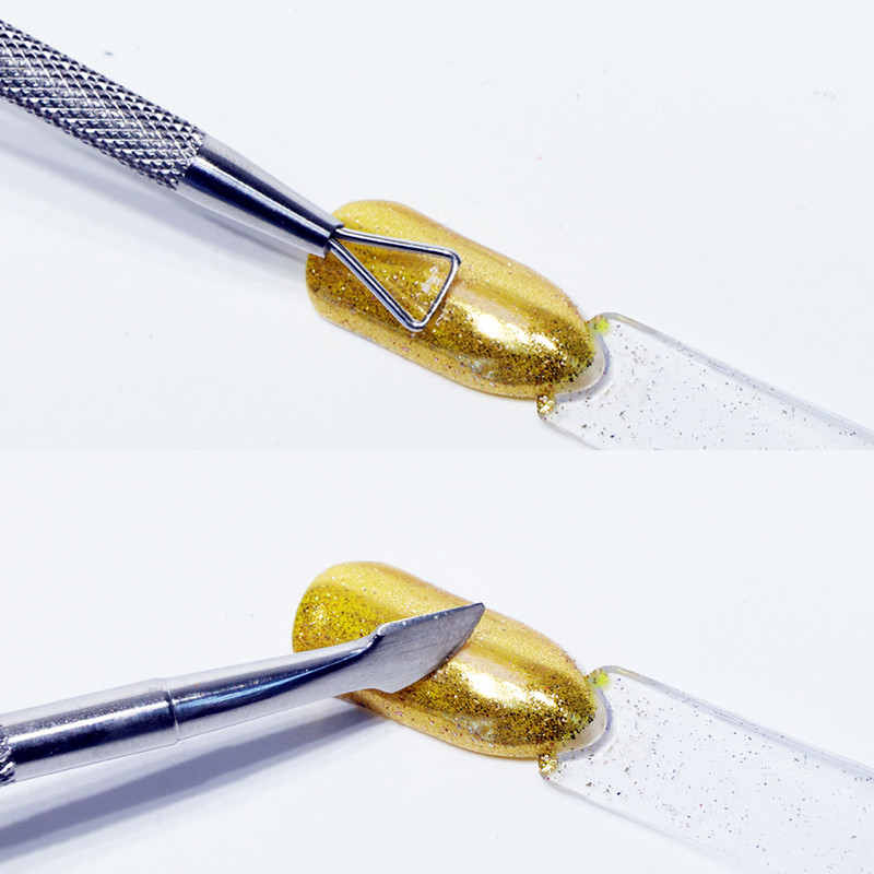 14 vrsta Nail Art od nehrđajućeg čelika Gurač zanoktica Čišćenje Lak za miješanje Puder u prahu Spatule Šipke za toniranje Sredstvo za uklanjanje šminke za manikuru LAA17