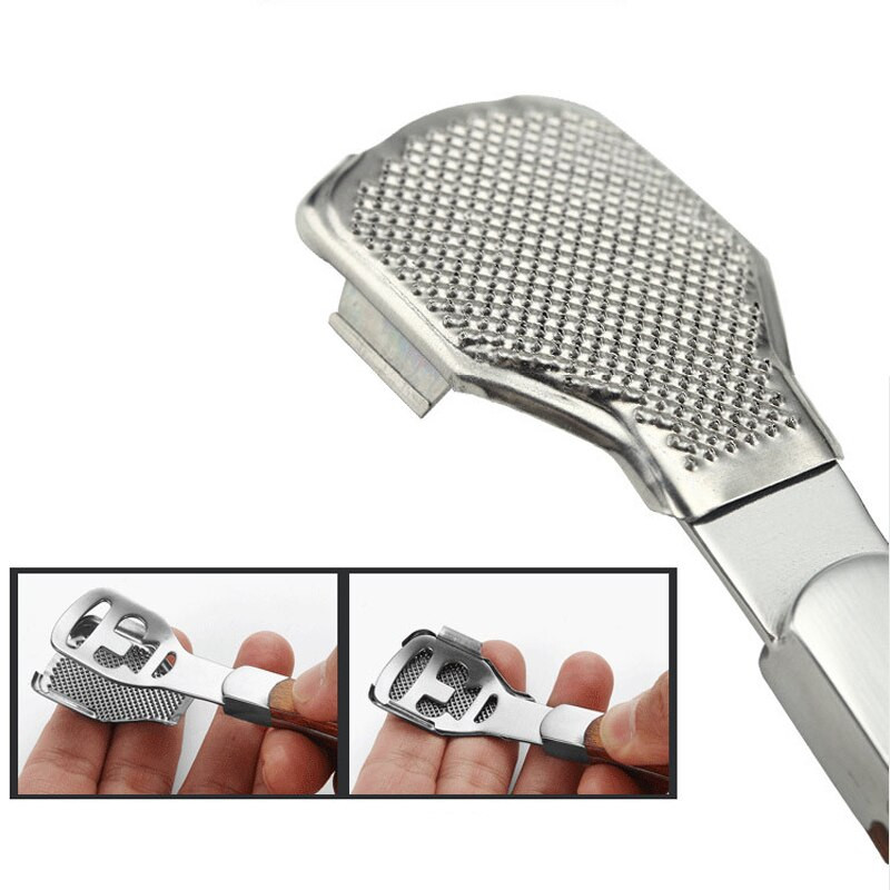 Pedikura Turpija za stopala Odstranjivač žuljeva Brijač za kožu stopala od nehrđajućeg čelika Rezač zanoktica Rašpica za njegu