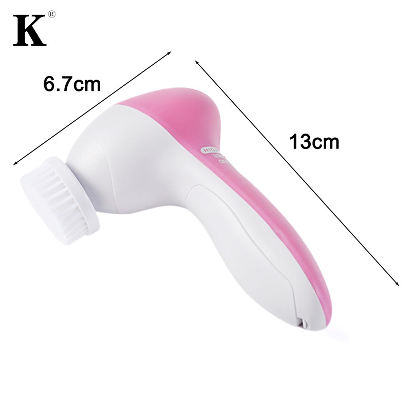 5 viename veido valymo šepetėlis Silikoninis veido šepetėlis Elektrinis prausiklis Veido mašina Veido šepetėlis Veido valymo šepetėlis Veido prausiklis Naujas