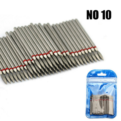 50 vnt nagų grąžtų rinkinys deimantinio manikiūro dildės Rotaciniai frezavimo pjaustytuvai elektrinei mašinai gelinis lakavimas pašalina įtrūkusius nagų įrankius