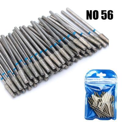 50 vnt nagų grąžtų rinkinys deimantinio manikiūro dildės Rotaciniai frezavimo pjaustytuvai elektrinei mašinai gelinis lakavimas pašalina įtrūkusius nagų įrankius