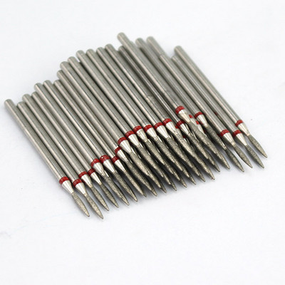 50 vnt Deimantinių nagų grąžtų rinkinys Frezavimo pjaustytuvai elektriniam manikiūro mašinai Gelinis lakavimas Pašalinti įdubimą Nagų dailės įrankiai Priedai