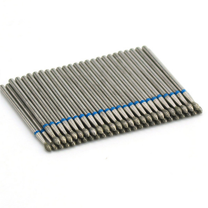 50 vnt Deimantinių nagų grąžtų rinkinys Frezavimo pjaustytuvai elektriniam manikiūro mašinai Gelinis lakavimas Pašalinti įdubimą Nagų dailės įrankiai Priedai