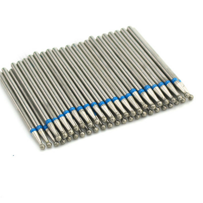 50 vnt Deimantinių nagų grąžtų rinkinys Frezavimo pjaustytuvai elektriniam manikiūro mašinai Gelinis lakavimas Pašalinti įdubimą Nagų dailės įrankiai Priedai