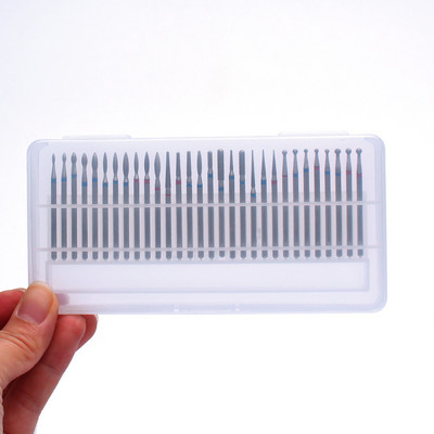 30 vnt./rinkinys nagų grąžtai Rainbow frezavimo pjaustytuvai manikiūrui pedikiūro mašinėlės dildės gelis šalinantis atplaišas nagų dailės įrankiai priedai