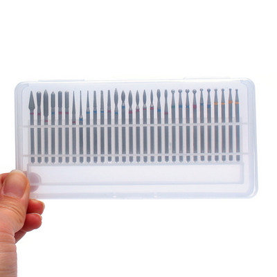 30 vnt./rinkinys nagų grąžtai Rainbow frezavimo pjaustytuvai manikiūrui pedikiūro mašinėlės dildės gelis šalinantis atplaišas nagų dailės įrankiai priedai