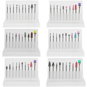 ASWEINA 10 vnt./komplektas Nagų grąžtas Elektrinė mašina Manikiūro Rotary Burr Frezė Manikiūro Priedai Odelių Gręžimo Įrankiai