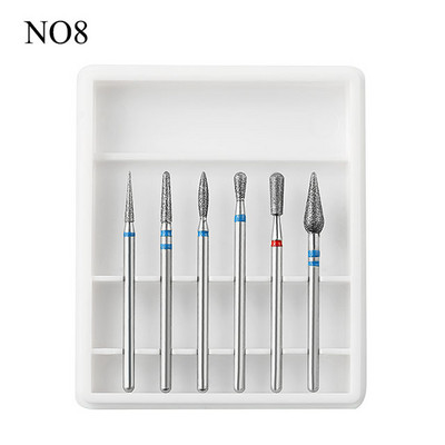 9 tipo deimantinio korundo nagų gręžimo rinkinys manikiūro frezavimo staklės elektrinis pedikiūro staklės antgalis odelių šalinimo įrankio priedai