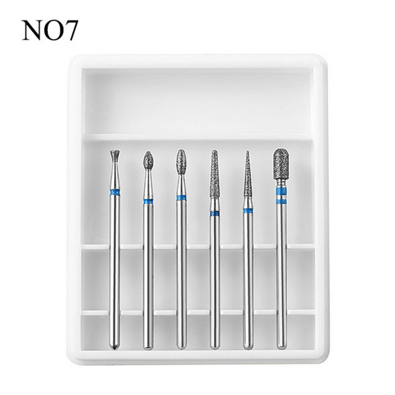 9 tipo deimantinio korundo nagų gręžimo rinkinys manikiūro frezavimo staklės elektrinis pedikiūro staklės antgalis odelių šalinimo įrankio priedai