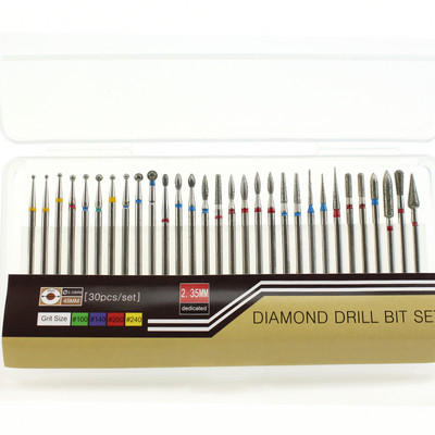 10 vnt nagų grąžtų rinkinys Keraminių frezavimo pjaustytuvų rinkinys Elektrinės mašinos manikiūro antgaliai Rotary Burr odelių įrankiai Priedai