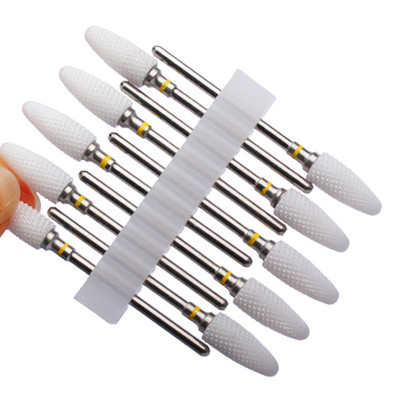 10 vnt karbido manikiūro pjaustytuvų rinkinys nagų grąžtai, gelio lako valiklis, pjoviklis Keraminės braškės nagams elektrinės dildės įrankiai
