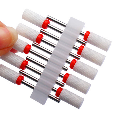 10 vnt karbido manikiūro pjaustytuvų rinkinys nagų grąžtai, gelio lako valiklis, pjoviklis Keraminės braškės nagams elektrinės dildės įrankiai