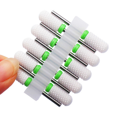 10 vnt karbido manikiūro pjaustytuvų rinkinys nagų grąžtai, gelio lako valiklis, pjoviklis Keraminės braškės nagams elektrinės dildės įrankiai