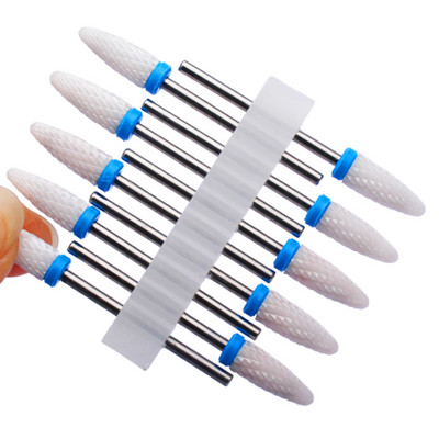 10 vnt karbido manikiūro pjaustytuvų rinkinys nagų grąžtai, gelio lako valiklis, pjoviklis Keraminės braškės nagams elektrinės dildės įrankiai