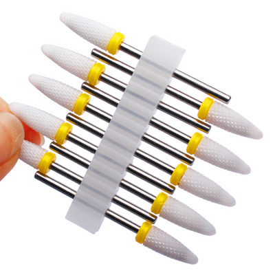 10 vnt karbido manikiūro pjaustytuvų rinkinys nagų grąžtai, gelio lako valiklis, pjoviklis Keraminės braškės nagams elektrinės dildės įrankiai