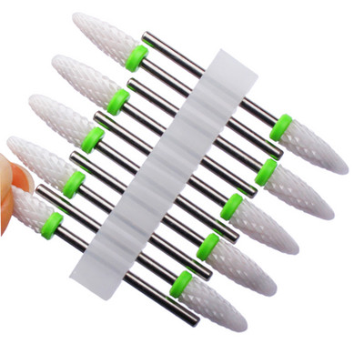 10 vnt karbido manikiūro pjaustytuvų rinkinys nagų grąžtai, gelio lako valiklis, pjoviklis Keraminės braškės nagams elektrinės dildės įrankiai