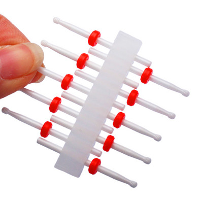 10 vnt karbido manikiūro pjaustytuvų rinkinys nagų grąžtai, gelio lako valiklis, pjoviklis Keraminės braškės nagams elektrinės dildės įrankiai