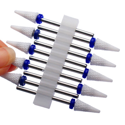 10 vnt karbido manikiūro pjaustytuvų rinkinys nagų grąžtai, gelio lako valiklis, pjoviklis Keraminės braškės nagams elektrinės dildės įrankiai