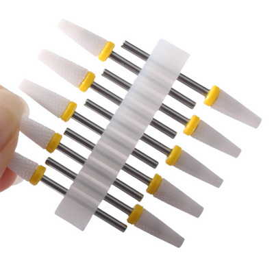 10 vnt karbido manikiūro pjaustytuvų rinkinys nagų grąžtai, gelio lako valiklis, pjoviklis Keraminės braškės nagams elektrinės dildės įrankiai