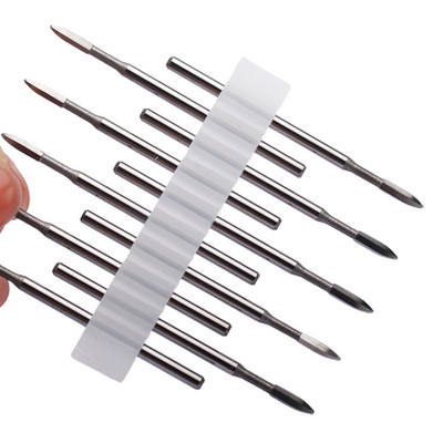 10 vnt karbido manikiūro pjaustytuvų rinkinys nagų grąžtai, gelio lako valiklis, pjoviklis Keraminės braškės nagams elektrinės dildės įrankiai