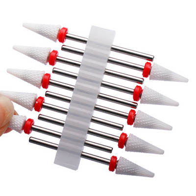 10 vnt karbido manikiūro pjaustytuvų rinkinys nagų grąžtai, gelio lako valiklis, pjoviklis Keraminės braškės nagams elektrinės dildės įrankiai