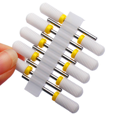 10 vnt karbido manikiūro pjaustytuvų rinkinys nagų grąžtai, gelio lako valiklis, pjoviklis Keraminės braškės nagams elektrinės dildės įrankiai