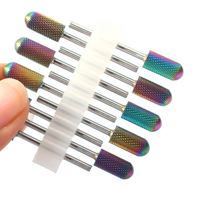 10 vnt karbido manikiūro pjaustytuvų rinkinys nagų grąžtai, gelio lako valiklis, pjoviklis Keraminės braškės nagams elektrinės dildės įrankiai