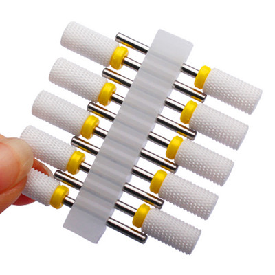 10 vnt karbido manikiūro pjaustytuvų rinkinys nagų grąžtai, gelio lako valiklis, pjoviklis Keraminės braškės nagams elektrinės dildės įrankiai