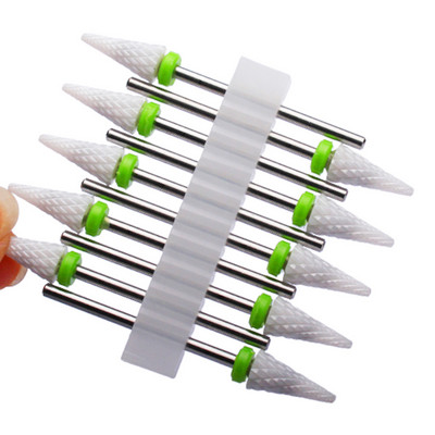 10 vnt karbido manikiūro pjaustytuvų rinkinys nagų grąžtai, gelio lako valiklis, pjoviklis Keraminės braškės nagams elektrinės dildės įrankiai