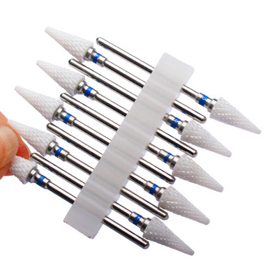 10 vnt karbido manikiūro pjaustytuvų rinkinys nagų grąžtai, gelio lako valiklis, pjoviklis Keraminės braškės nagams elektrinės dildės įrankiai