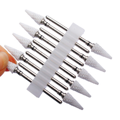 10 vnt karbido manikiūro pjaustytuvų rinkinys nagų grąžtai, gelio lako valiklis, pjoviklis Keraminės braškės nagams elektrinės dildės įrankiai