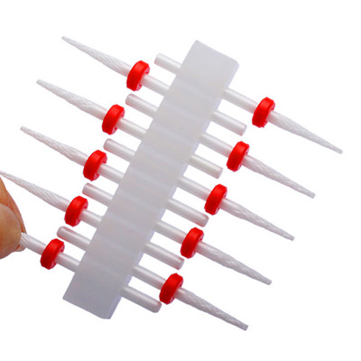 10 vnt karbido manikiūro pjaustytuvų rinkinys nagų grąžtai, gelio lako valiklis, pjoviklis Keraminės braškės nagams elektrinės dildės įrankiai