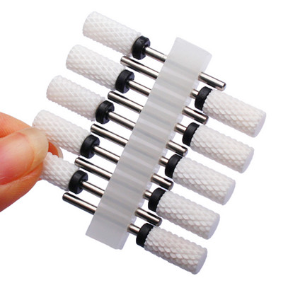 10 vnt karbido manikiūro pjaustytuvų rinkinys nagų grąžtai, gelio lako valiklis, pjoviklis Keraminės braškės nagams elektrinės dildės įrankiai