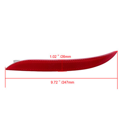 POSSBAY galinio buferio atšvaitas galinis kampas įspėjamieji šviesą atspindintys lipdukai BMW 5 serijos E60 sedanui 2007 2008 2009 veido pakėlimas