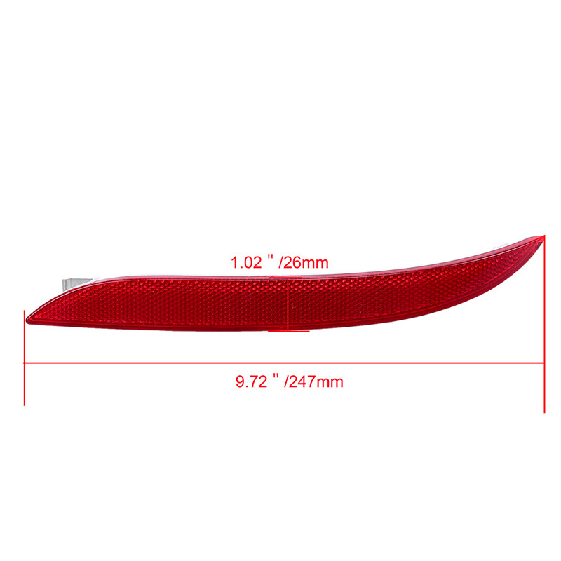 POSSBAY galinio buferio atšvaitas galinis kampas įspėjamieji šviesą atspindintys lipdukai BMW 5 serijos E60 sedanui 2007 2008 2009 veido pakėlimas