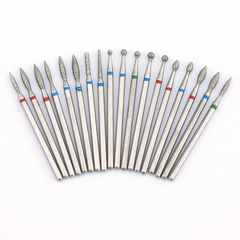 Set glodala od 10 komada Dijamantni kamen Električne bušilice za manikuru Bušilice za nokte Čišćenje zanoktica Dodaci za brušenje Oprema za izradu noktiju