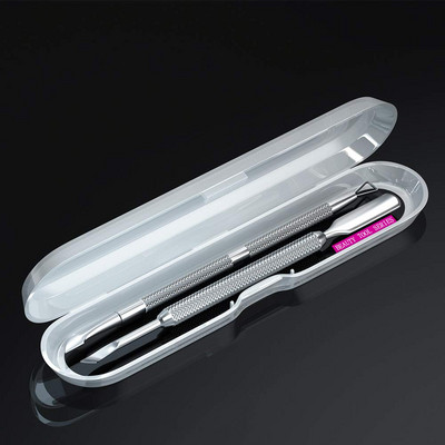 Set de împingere a cuticulelor cu lingură de metal pentru lac de gel pentru manichiură, împingere pentru îndepărtarea pielii moarte, dispozitiv de tuns, dispozitiv pentru îndepărtarea unghiilor, accesorii pentru instrumente pentru arta unghiilor