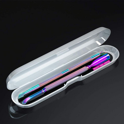 Set de împingere a cuticulelor cu lingură de metal pentru lac de gel pentru manichiură, împingere pentru îndepărtarea pielii moarte, dispozitiv de tuns, dispozitiv pentru îndepărtarea unghiilor, accesorii pentru instrumente pentru arta unghiilor