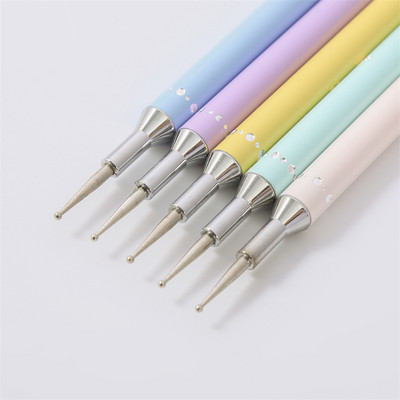 Диамантена бродерия Двойна глава Свредло Pen Dot Painting Point Pen Nail Art Rhinestone Picker Wax Pencil Crystal Handle Tool