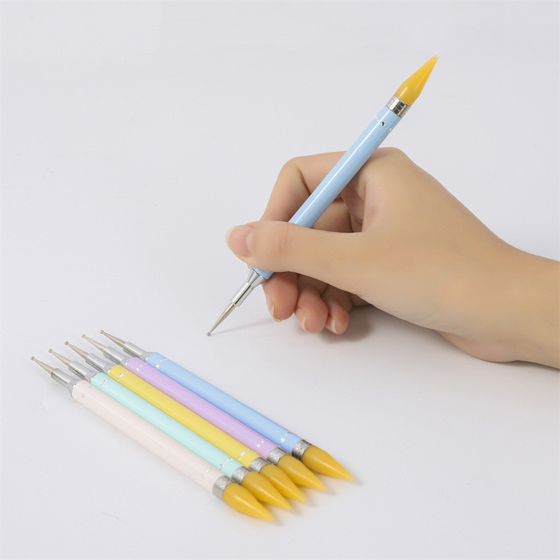 Dijamantni vez Bušilica s dvostrukom glavom Olovka za slikanje Točkasta olovka Nail Art Birač kamenčića Voštana olovka Alat za kristalnu dršku