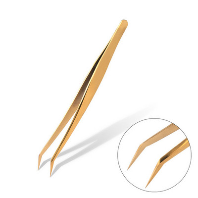 1σετ Nail Art Tools Ανοξείδωτα τσιμπιδάκια Αντιστατική ηλεκτρολυτική Μη μαγνητική τσιμπίδα