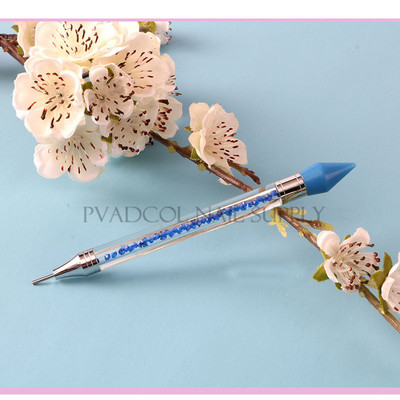 Akrilna olovka za šaranje noktiju Crystal Gem Rhinestone Studs Picker Voštana olovka Dual-ended Alat za manikuru Nail Art