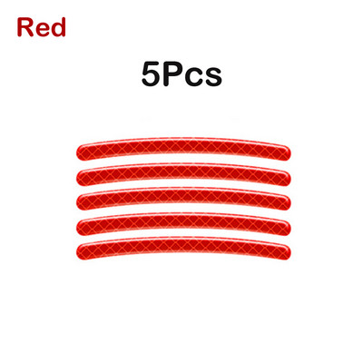 5/10/20/40 бр. Стикер на главината на колелото на автомобила Светлоотразителна лента за мотоциклети Автомобил Нощно шофиране Безопасност Светещ универсален стикер