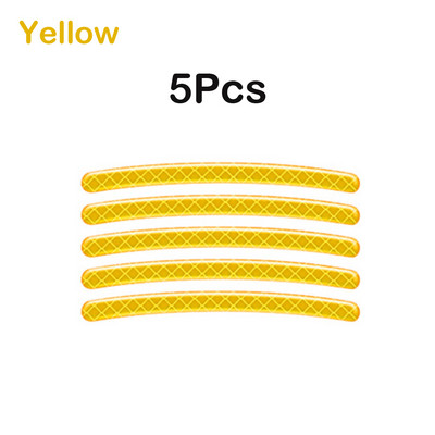 5/10/20/40 бр. Стикер на главината на колелото на автомобила Светлоотразителна лента за мотоциклети Автомобил Нощно шофиране Безопасност Светещ универсален стикер