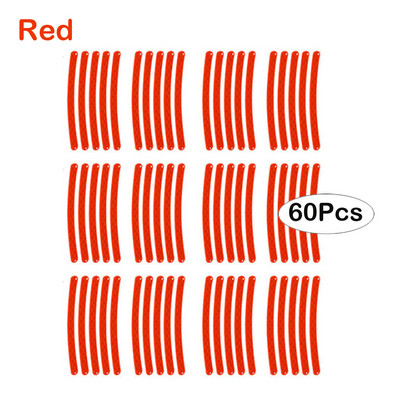 5/10/20/40 бр. Стикер на главината на колелото на автомобила Светлоотразителна лента за мотоциклети Автомобил Нощно шофиране Безопасност Светещ универсален стикер