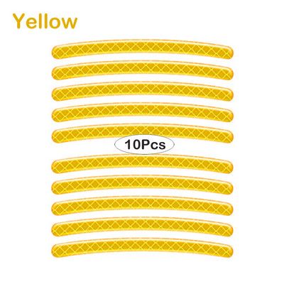 5/10/20/40 бр. Стикер на главината на колелото на автомобила Светлоотразителна лента за мотоциклети Автомобил Нощно шофиране Безопасност Светещ универсален стикер