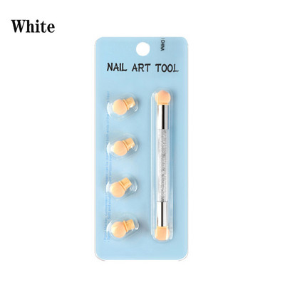 Dvostruke četke za gradijent olovke za nokte 5 boja Drška od akrilnih kamenčića spužva Ombre alati za gradijent noktiju za manikuru