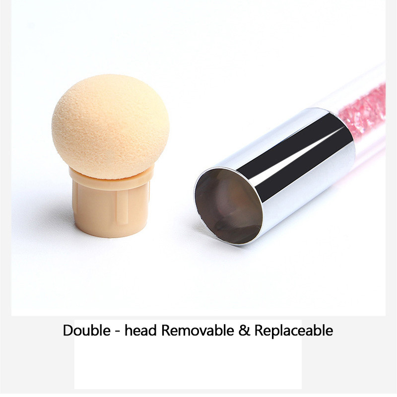 Dvostruke četke za gradijent olovke za nokte 5 boja Drška od akrilnih kamenčića spužva Ombre alati za gradijent noktiju za manikuru